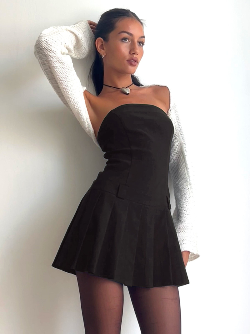 Camila™ - Mini robe bandeau en noir
