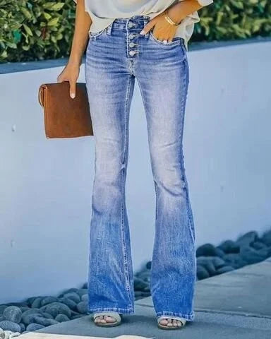 Kim™ - Pantalon en Jean Taille Haute Sexy